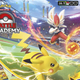 The box for Battle Academy, with Pikachu battling Cinderace.